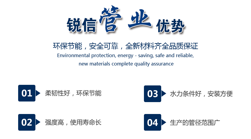 長(zhǎng)沙銳信管業(yè)有限公司,長(zhǎng)沙排污排水管道,塑料管材生產(chǎn),雙壁波紋管銷售